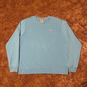 Nike Sky Blue Crewneck Sweatshirt XLarge